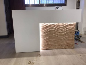 Panel decorativo de abedul